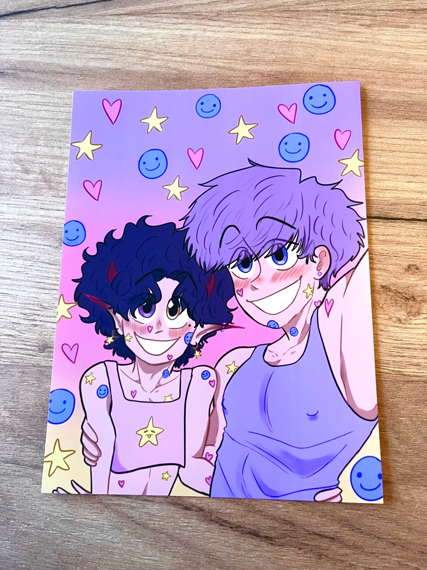 Siwoo and Sam colorful print