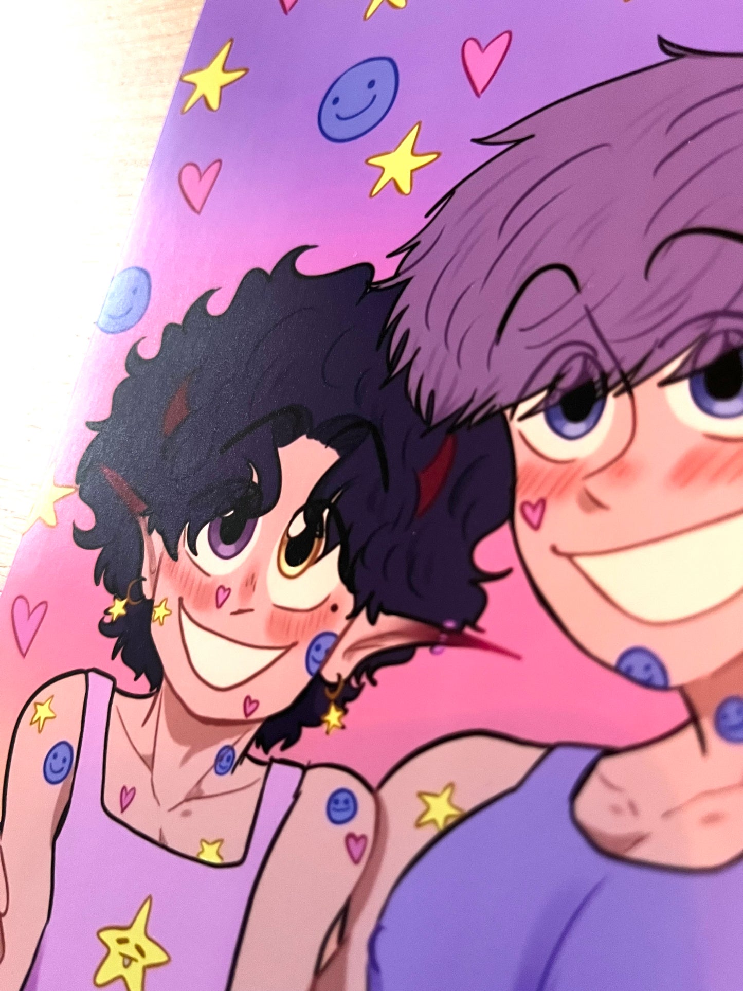 Siwoo and Sam colorful print